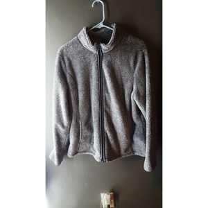 Faded Glory Large Fleece Zip up Jacket!